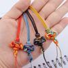 Handwoven Mobile Phone Lanyard & Keychain Charm with Wenchang Knot, Double Link Knot, USB Drive Ornament & Anti-lost Rope