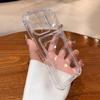 Wallet Card Holder Clear Soft Case For iPhone 16 11 13 12 14 15 17 Pro Max Plus Transparent Card Slots Shockproof Bumper Cover