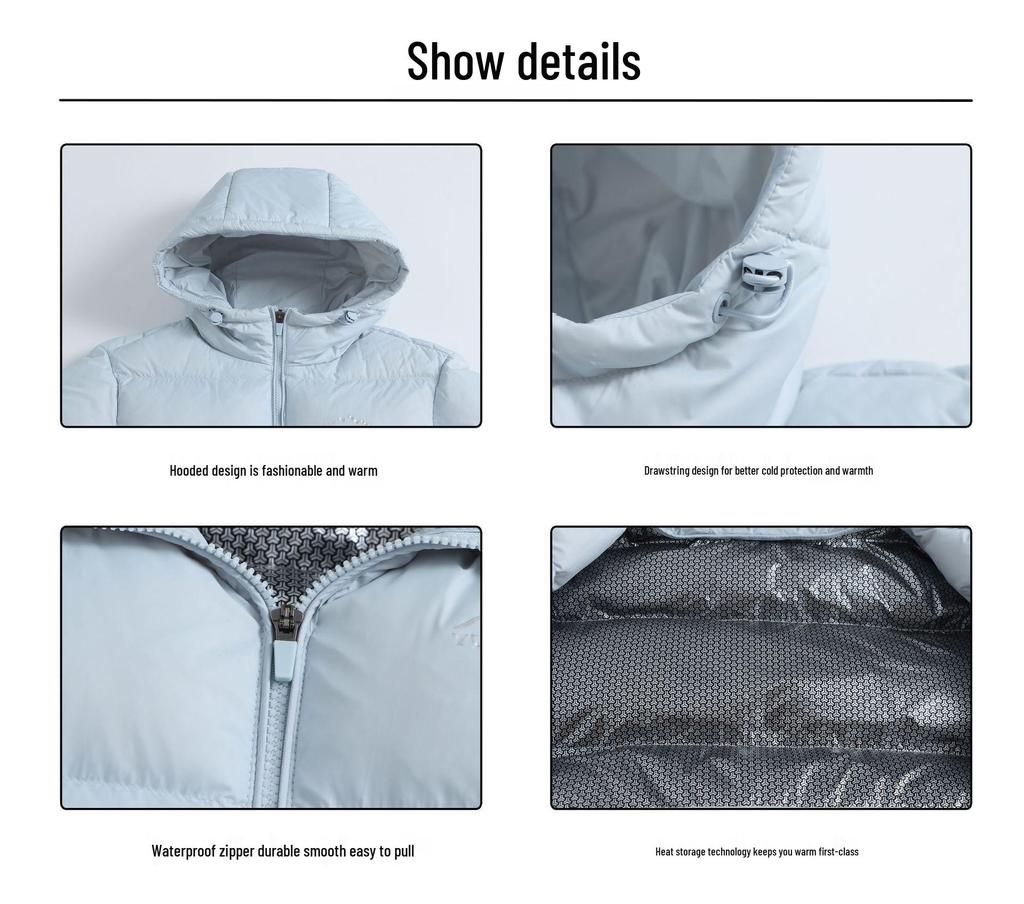 Women’s 2025 Winter Short Down Jacket: Thick, Warm, Hooded Outerwear for Couples