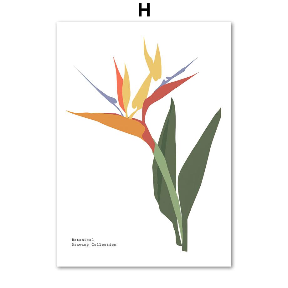 

Тигр Африканская женщина Цветок Тропические растения Настенная живопись Печать на холсте Картина скандинавский постер Абстрактные картины для декора гостиной 21x30cm No Framed