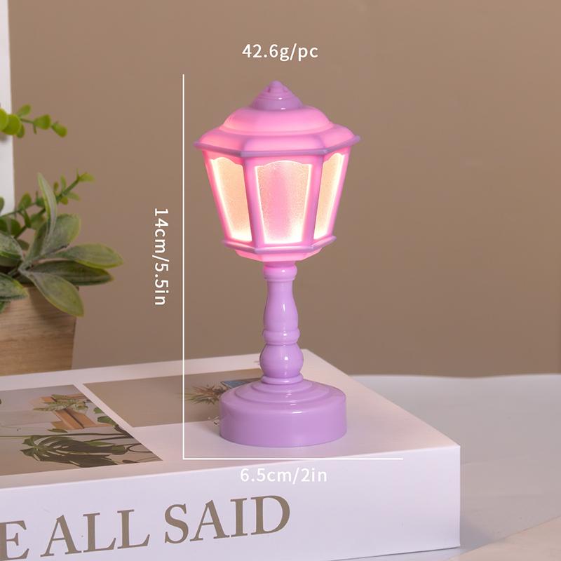 1:12 Dollhouse Miniature Flower Bud Table Lamp Night Light Furniture Home Model Decor Toy Doll House Accessories