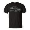 Herren Vintage R4 Französisches Klassisches Auto T-Shirt - Retro Mini-kompatibles Geländewagen Tee, Weiches Atmungsaktives Kurzarmhemd mit R4 Design Geeignet