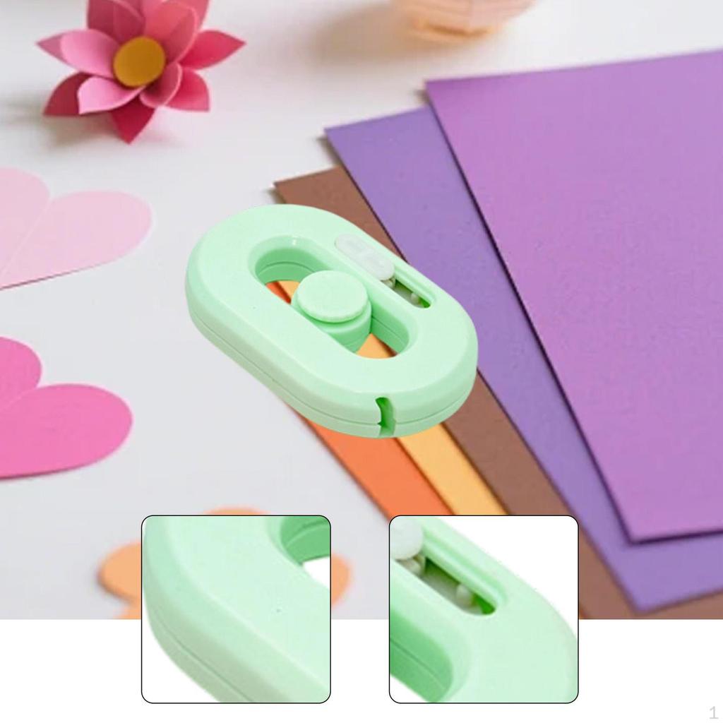 Box Cutter Opener Compact Mini Lightweight Paper Knife Utility for Stretch Wrap Banding