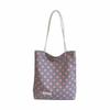 Multi-Color Polka Dot Shoulder Bag Magnetic Buckle Shopping Handbag Drawstring Tote Bag  Outdoor