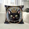 Sofa Pillow Pillowcase Skin-friendly Short Plush Cute Animal Cat Pillow Cover Living Room Cushion Cover Without Core