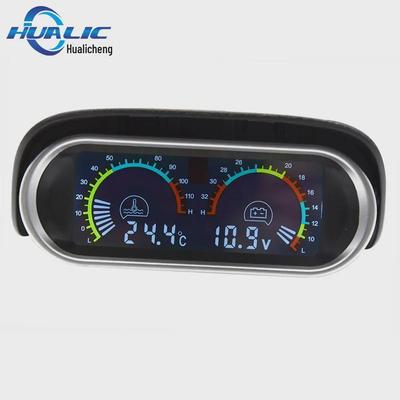 Dual Car Gauge: Digital Water Temp & Voltage Monitor 12V/24V