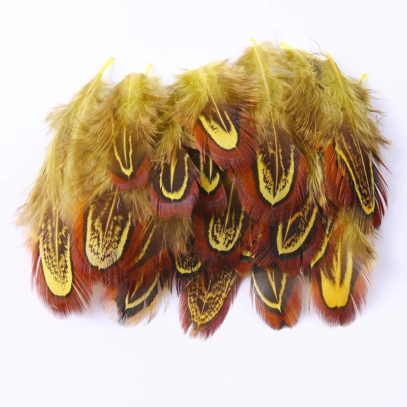100Pcs Pheasant Chicken Feathers for DIY Earrings Jewelry Making Dream Catcher Wedding Centerpiece Decor Crafts Accessories