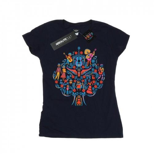 

Disney Womens/Ladies Coco Tree Pattern Cotton T-Shirt XXL білий