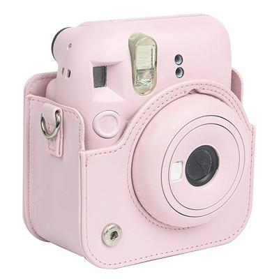 1Pc For Instax Mini 12 Camera Case Pu Soft Protective Case Trave Bag For Film Camera Bag With Shoulder Strap