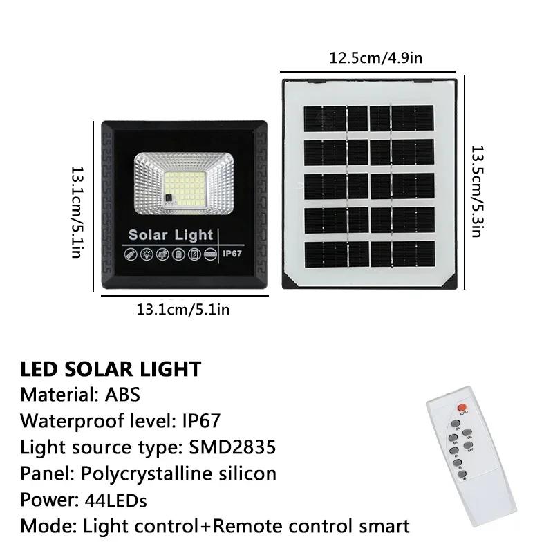 NEW 50-200W Solar Flood Lights with Remote Control Outdoor IP67 Waterproof Solar Powered Spotlight Solar Reflector Wall Lamp Hot