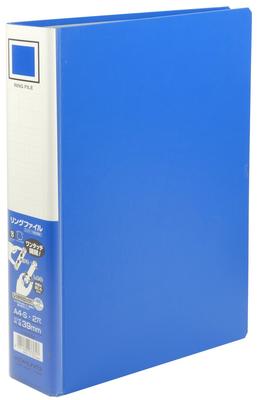 KOKUYO Ring Binder, PP Cover, A4 Size, Vertical, Blue, Fu-440NB