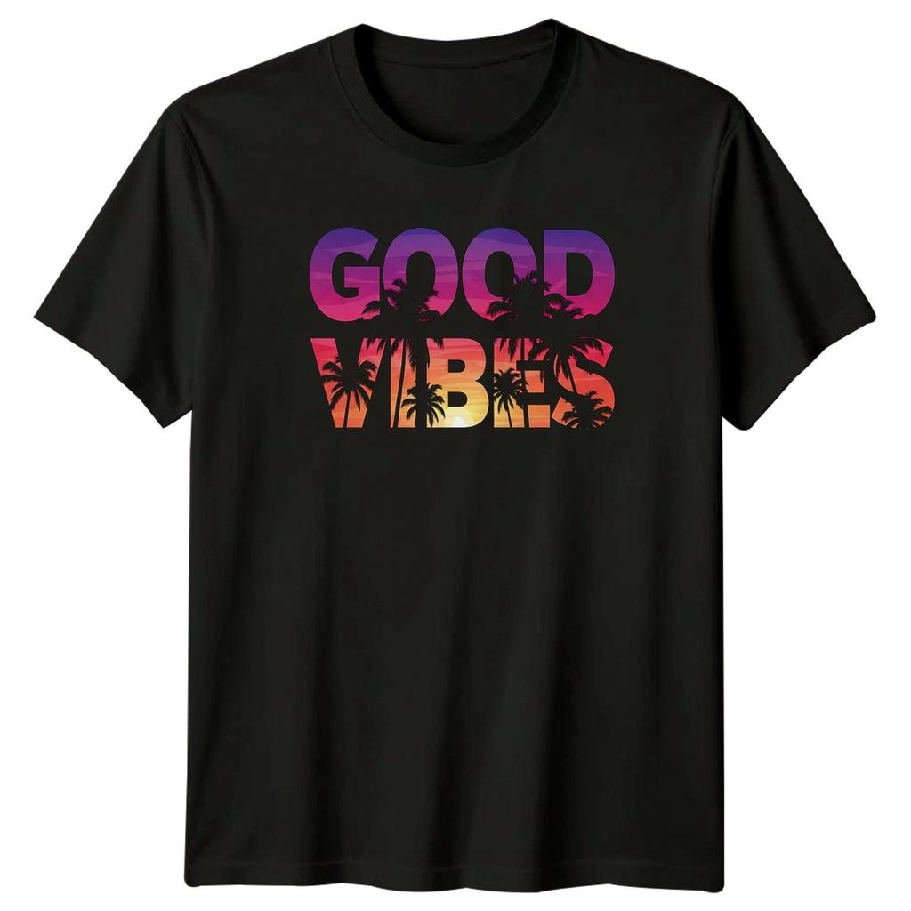 Good Vibes T-Shirt Tropical Beach Summer Vacation Gift For Him And Her