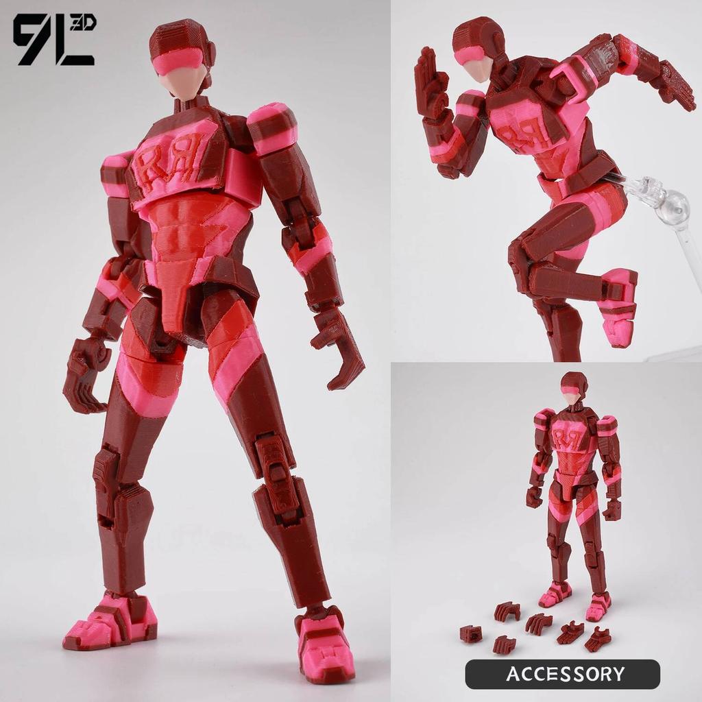 9L3D Printed NEWInvincibles Tech Jacker Titan13 Lucky13 Action Figure Dummy13 Motorcycle Multi-Jointed Collectible Model Toy T13