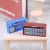 Dukkehus Mini Ornamenter Mini Nostalgisk Radioopptaker Modell Leker Dekorasjoner