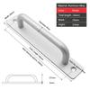 Black/Silver/Gold Barn Door Handles,Sliding Door Handle,Cabinet Handle,Door Pull Handle,Aluminum Alloy Door Push Pull with Plate