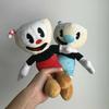 25cm Game Cuphead Plush Toy Mugman Soft Plushie Toy Anime Cartoon Stuffed Dolls Toys for Children Kids Birthday Christmas Gifts