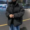 Cappotto addensato caldo da uomo giacca casual invernale oversize streetwear maschile cappotto a maniche lunghe tinta unita abbigliamento coreano