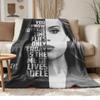adele Soft and comfortable flannel Suitable for sofas living rooms outdoor camping travel and also makes a great anniversary gif