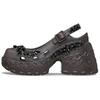 Crocs X SIMONE ROCHA Klapki na platformie Baleriny Damskie Ciemna Kawa 211079-206