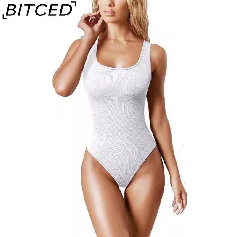 BITCED Summer Women's U-Neck Sleeveless Tank Top Bodysuit