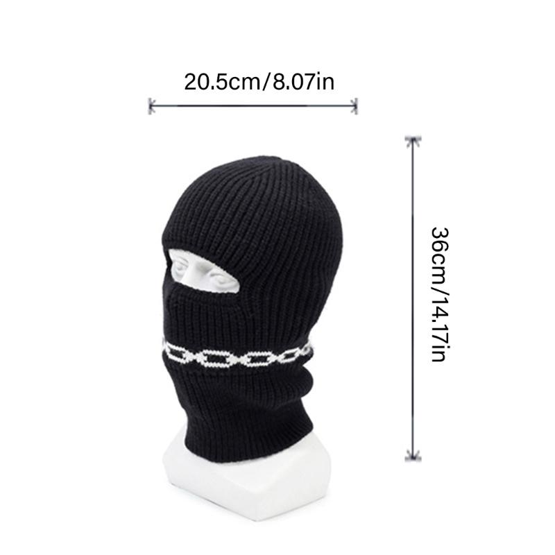 Unisex Balaclava Winter Hat Outdoor Teens Streetwear Skull Caps for Outdoor