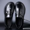 Men's Business Casual Leather Shoes One-pedal Loafers First Layer Cowhide Genuine Leather Men's Shoes Big Head Fashion Trend Versatile