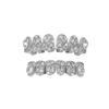 HotSale Hip Hop Men Grillz Full Micro Pave Zircon Iced Out Rapper Stage Cosplay Bling Teeth Decoration Jewelry