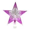 Christmas Topper Tree Hollowed Out Star Ornaments Party Home Decoration Gift