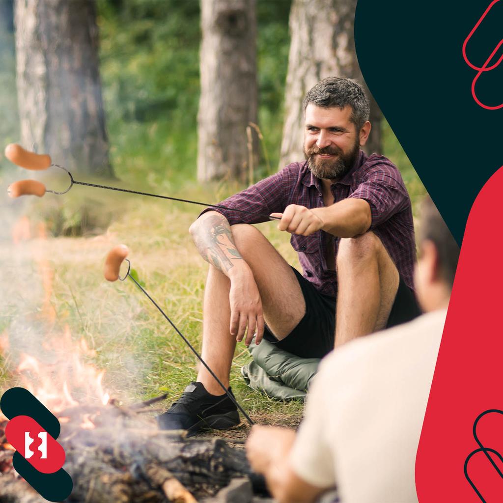 Kotarbau® Campfire Fork Grill Fork Double-Pronged Campfire Fork Wavy Stick For Sausage 100 Cm Set Of 10