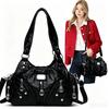 Vintage PU Leather Tote Bag, Ladies Small Luxury Shoulder Purse