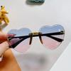 Heart Shaped Kids Sunglasses Photochromic Fashion Small for Girls