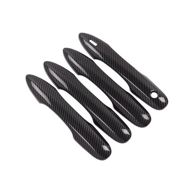 4x for Toyota Yaris Cross Hybrid 2025 2025 XP210 Sticker 2025 2020 Carbon Fiber Car Door Handle Cover Trim Styling Accessories