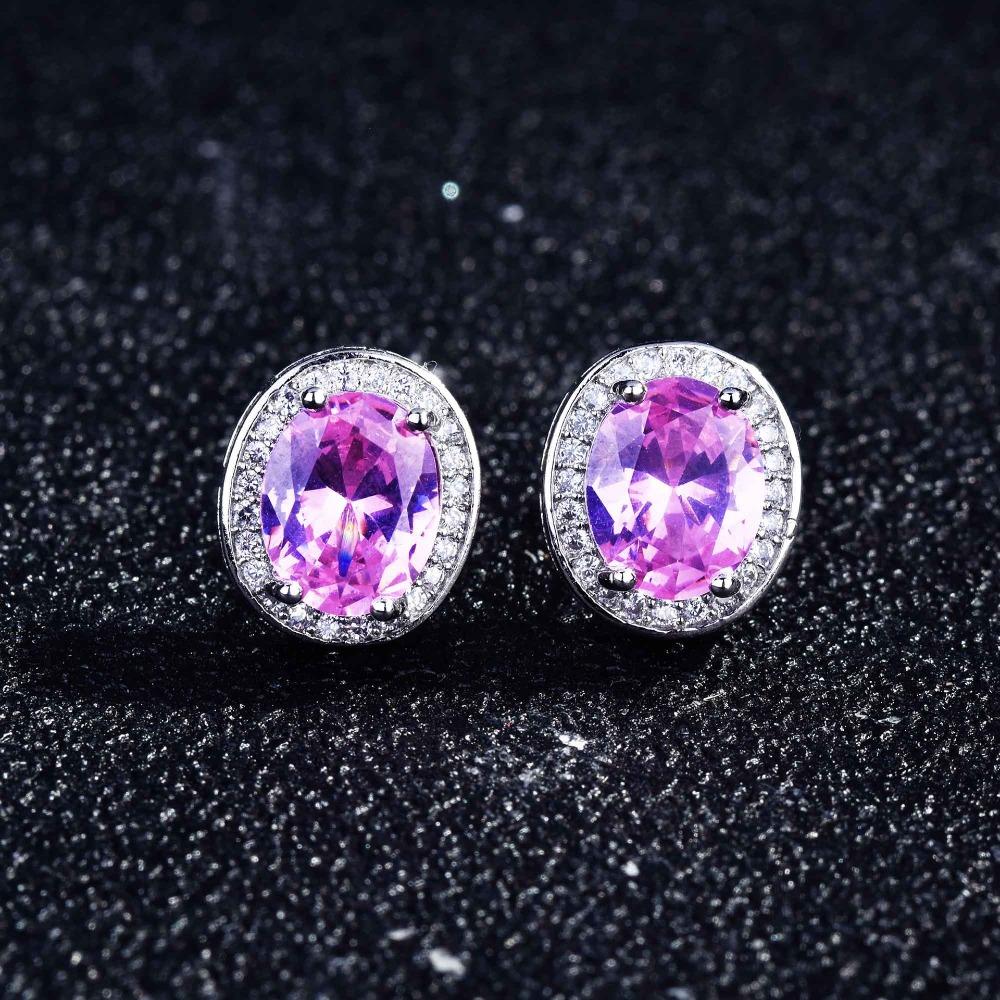 Elegant Oval Zircon Earrings for Women Gold Plated Minimalist Party Jewelry Fashion Accessories