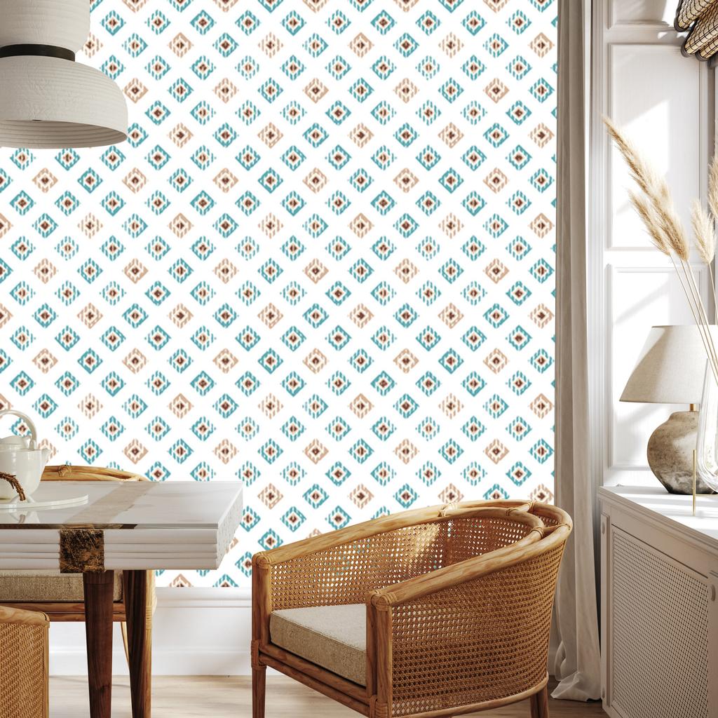 Geometric colorful pattern wallpaper for living room and bedroom 50x1000