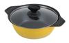 Pearl Metal Tabletop IH with Glass NEW Pot, 20cm, 2-3 Servings, Non-stick Coating, Compatible, Lid, Wazen-an HB-6029