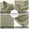 MINISO Men's Three-Proof Textured Seersucker Long-Sleeve Shirt