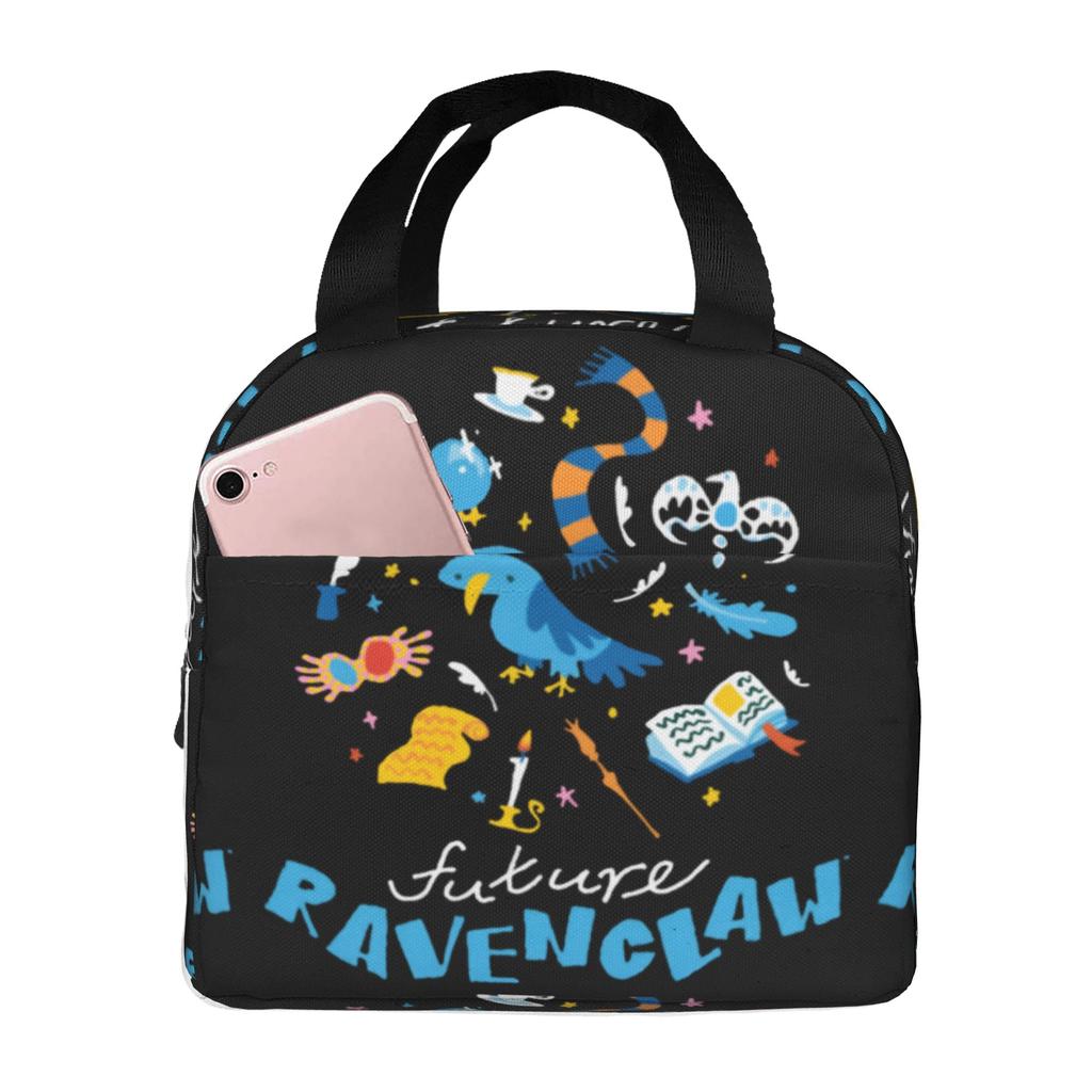 Custom H-Harryes Thermal Insulated Lunch Bag Women Men Witchcraft Portable Lunch Container for School Storage Food Box