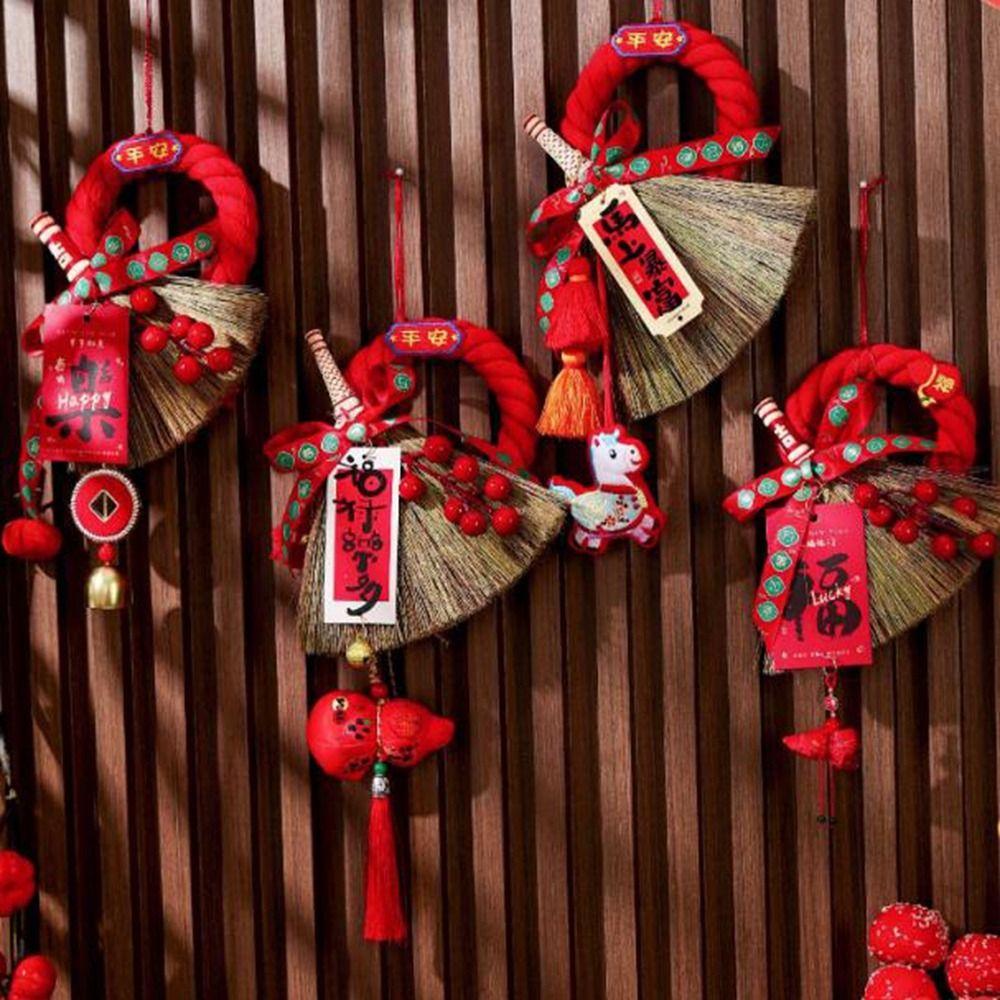 Beat Wishes New Year Hanging Pendant Decorative Door Hanging Ornament Entrance Decoration