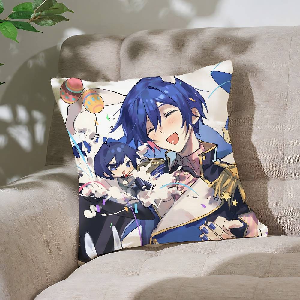 Cartoon K-KAITO Pillow Case Throw Pillow Cover Nordic Vintage Style Cushion Covers Home Living Room Sofa Couch Seat