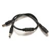 1 Female To 2 Male DC 12V Power Supply Plug Connector Cable Y Splitter Adapter Cord For CCTV Security Camera LED Strip