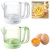 Clear Scale Egg Mixing Cup Semi-Automatic Kitchen Stirring Bottle Egg Beating Cup  Baking Tool