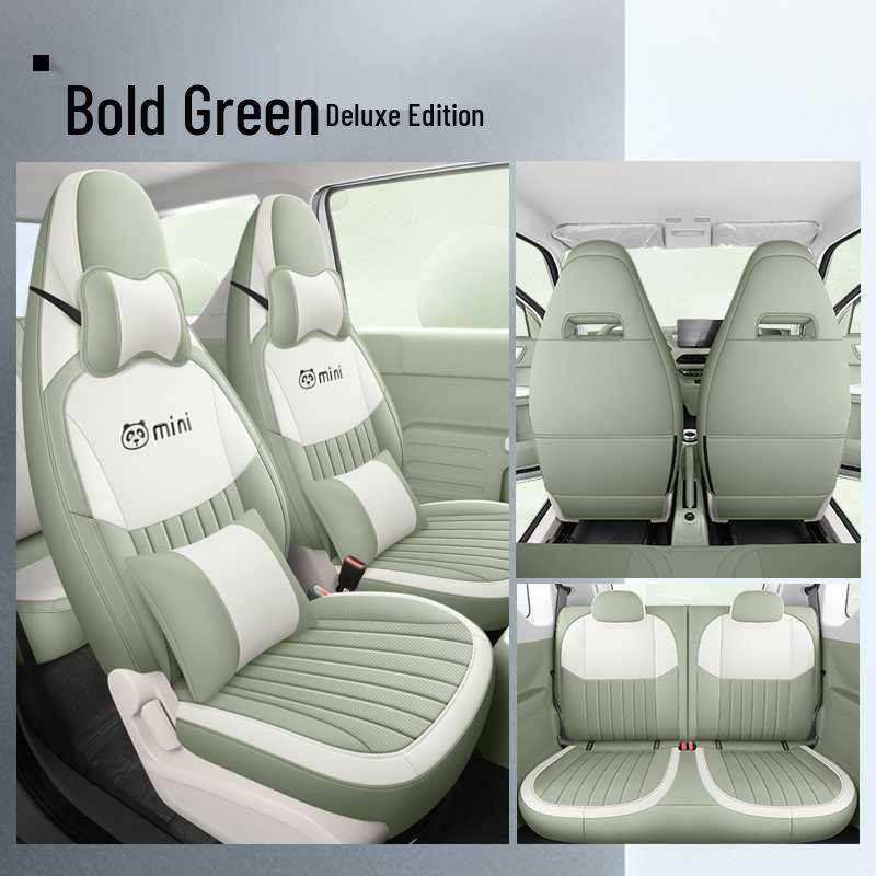 Applicable Panda Mini Leather Seat Cover - Full Coverage, All-Season Cushion, Fits 26/24 New Car Models