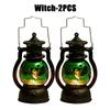 Halloween Decorations LED Ghost Lantern Candle Lights Stump Lanterns Holiday Ambience Ornaments Horror Decoration