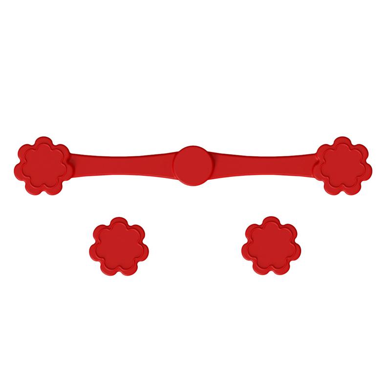 Heißluftfritteusen-Magnet mit Silikon-Schnalle zum Fixieren von Heißluftfritteusen-Backpapier-Einlagen, Tragbare Haushalts-Fixierwerkzeuge, Küchenhelfer