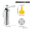 10/20pcs Cookie Press Machine Stainless Steel Biscuit Extruder Press Cookie Gun Kit Set DIY Biscuit Maker Baking Supplies