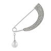 Anti-Light Brooch, Popular Creative Alloy Diamond-Encrusted Pearl Cardigan Pin Clothing Accessories In Europe And America