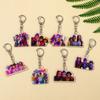 Nowy Saja Boys Kpop Demon Hunters Huntrix Tajemniczy Breloczek Akcesoria Rumi Zoey Jinu Mira Breloczek Akrylowe Breloczki Prezenty dla Fanów