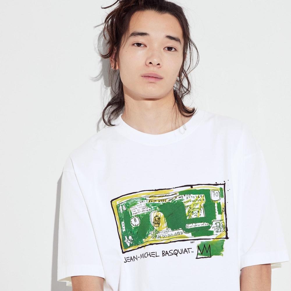 

UNIQLO ЯПОНИЯ Jean Michel Basquiat King Pleasure UT оверсайз с короткими рукавами
