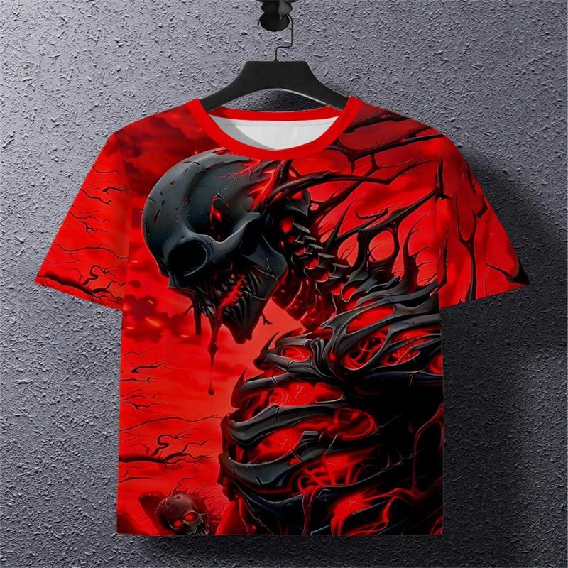 Spring Men's Shirt Short Sleeved Fashion Daily Casual 3D Sports T-shirt