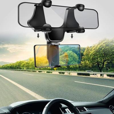 Car Rear View Mirror Phone Holder Interior Mobile Phone Stand Rearview Mirrors Car Phone Cradle Support for GPS Cell Phone Mount